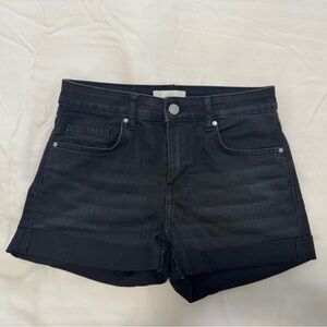 H&M Black Jean Shorts